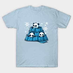 Winter Pandas - Hibernation mode ON T-Shirt